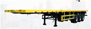 THREE AXLES FLAT BED LOW BED CONTAINER SEMI TRAILER