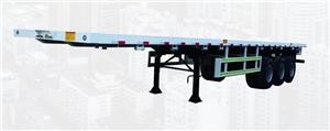 THREE AXLES FLAT BED LOW BED CONTAINER SEMI TRAILER