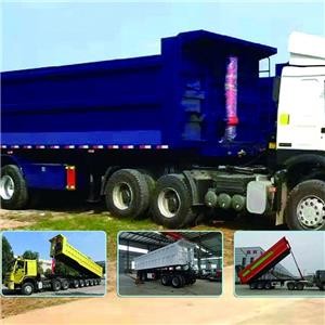 THREE FOUR SIX AXLES DUMP SEMI TRAILER TRUCK