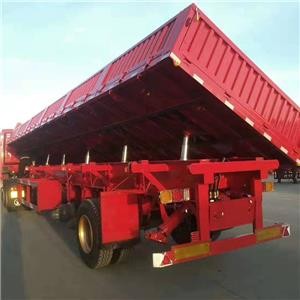 SIDE TIPPER OR ROLLOVER SEMI TRAILER TRUCK FOR SAND