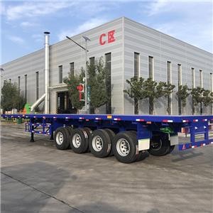 SKD AND CKD THREE AXLES CONTAINER FLAT SEMI TRAILER