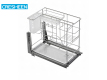 350 Mm Pull Out Wire Basket For Kitchen Cupboards