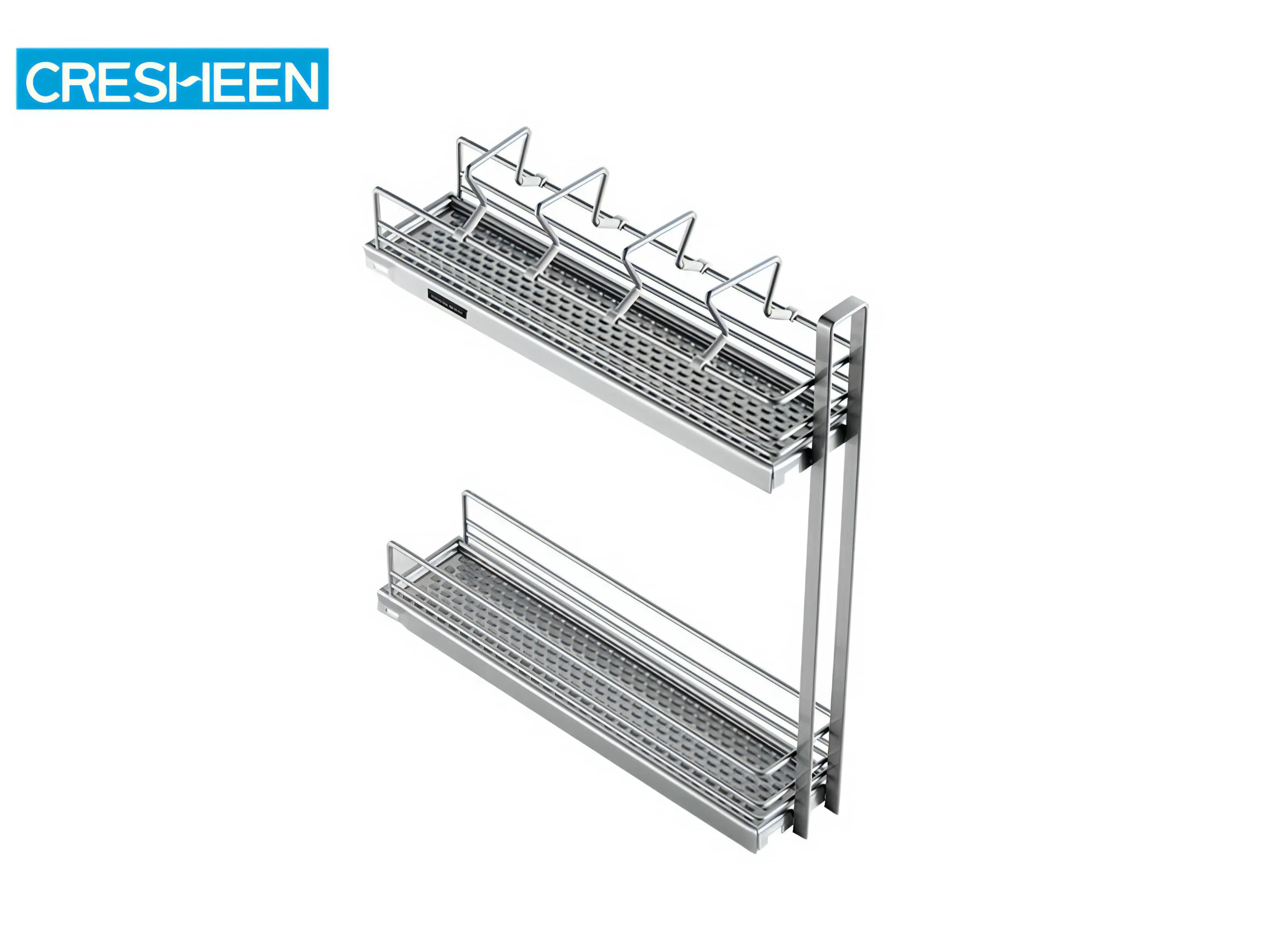 350mm Side Pull out Organizer for Kitchen Cabinet - China Side Mounted  Basket and Kitchen Metal Basket price