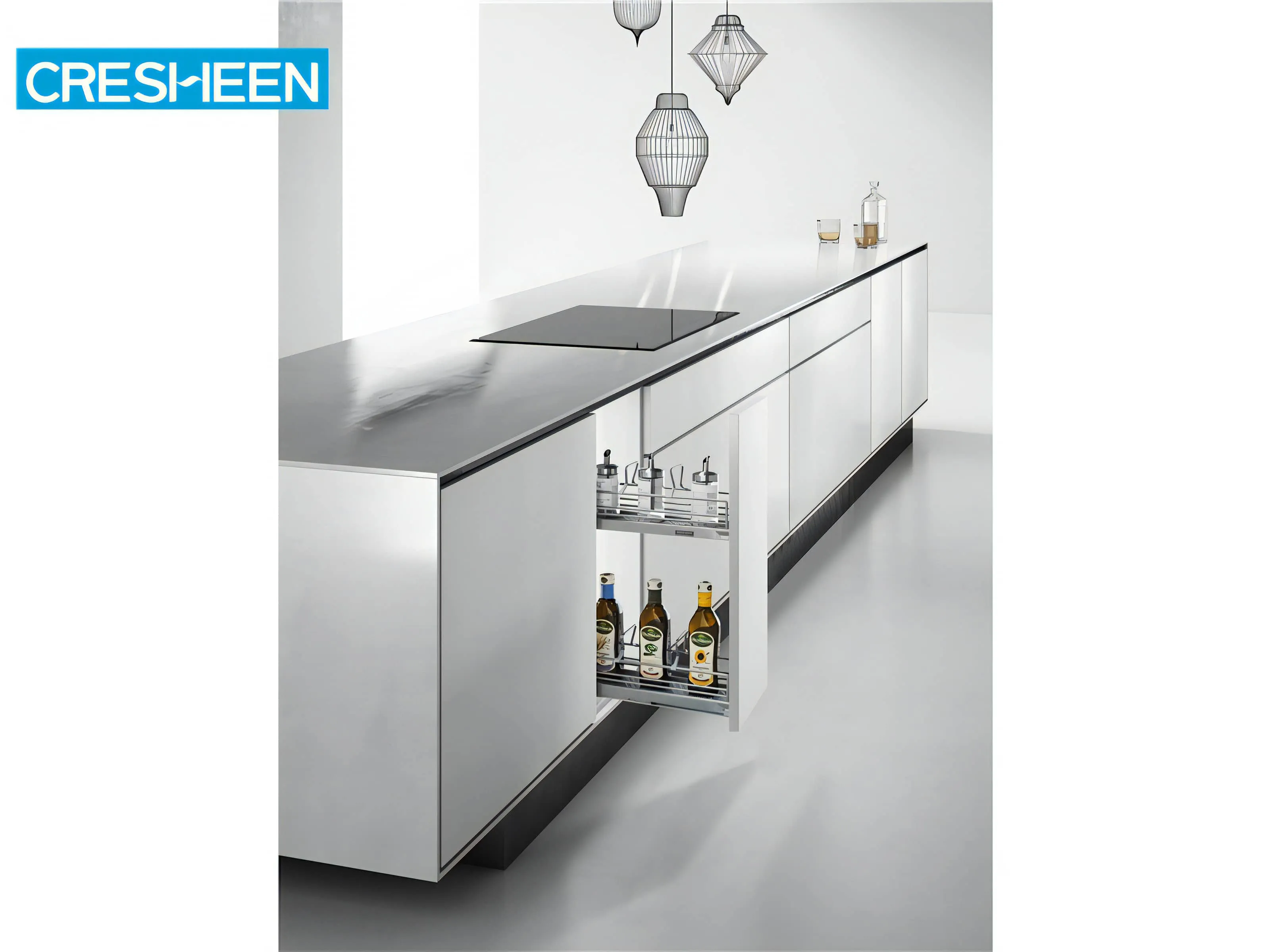 Buy Wholesale China Kitchen Countertop 2 Tier Sliding Pull Out