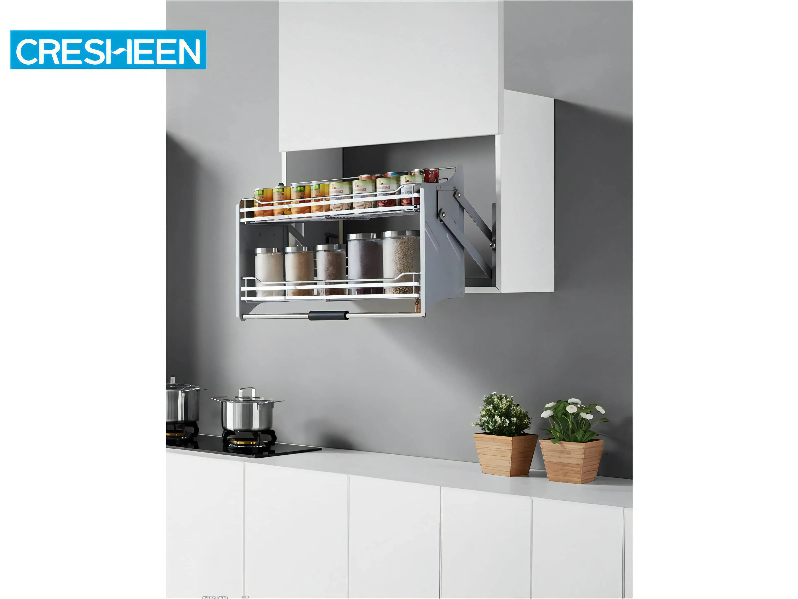 Pull Down Shelves Elevator Basket for Upper Cabinet - China Kitchen Lifter  and Lift-up Basket price
