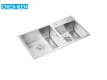 Extra Large & Thick Handmade Double Bowl Kitchen Sink