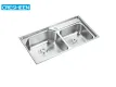 Medium SS Double Bowl Kitchen Basin Sink