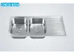 Extra Large Stainless Kitchen Sink With Drainboard