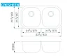 Extra Large Under Mounted Double Bowl Basin Sink
