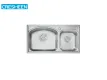 Extra Large Stainless Drop In/undermount Double Sink
