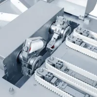Máquina automática de ligação de salsicha de linha dupla