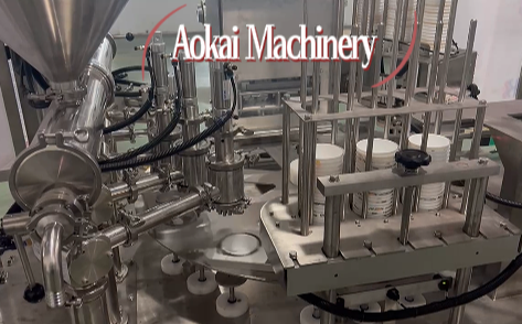 Meat paste at meat jelly filling sealing at covering machine