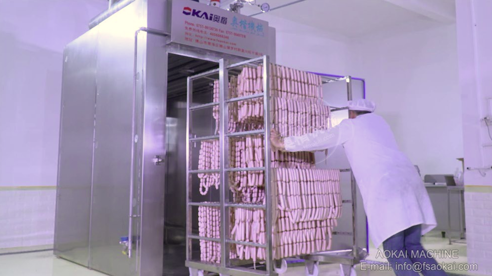 vacuum filling and clipping machine of meat processing