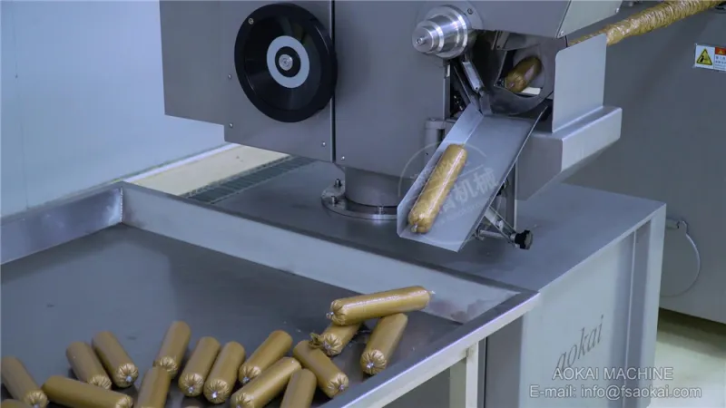 Automated sausage filling and tying production line