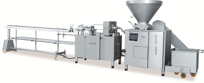 Visite d'un client vénézuélien à Foshan Aokai Machinery Technology Co., Ltd. pour l'inspection de la ligne de production de remplissage et de torsion de saucisses