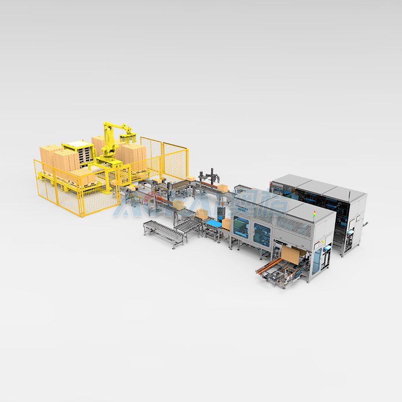 Dual Channel Packing And Palletizing Line