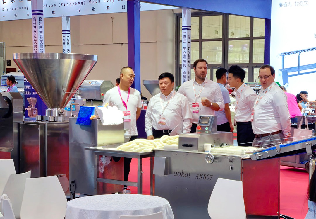 Automated solution for meat product production line Automated solution for meat product production line