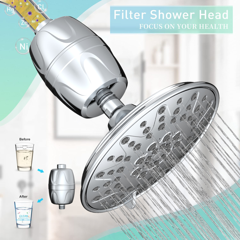 Luxury Descaling Round Installing Shower Head