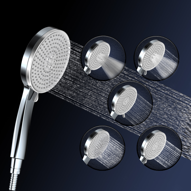 럭셔리 크롬 도금 스탠딩 샤워 세트