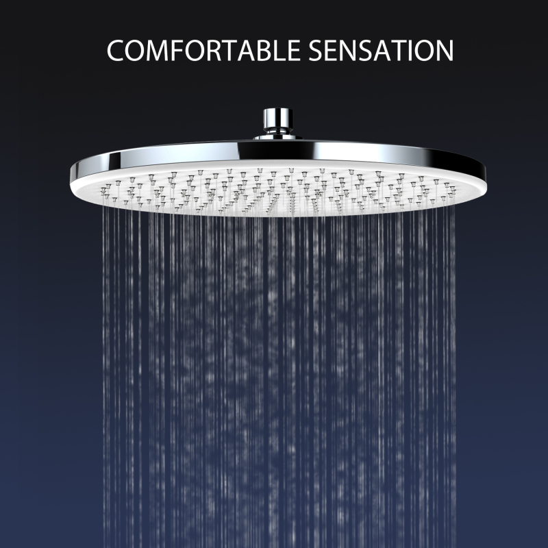 럭셔리 크롬 도금 스탠딩 샤워 세트