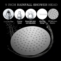 Set doccia moderni bianchi con soffione doccia combinato