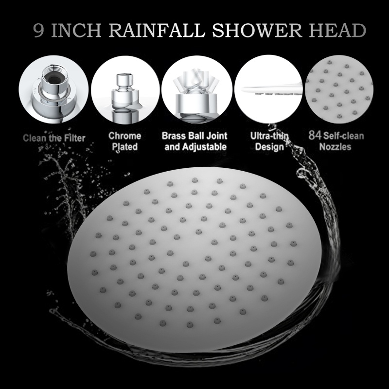 Set doccia moderni bianchi con soffione doccia combinato