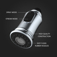 풀다운 스프레이어가 있는 크롬 주방 수도꼭지