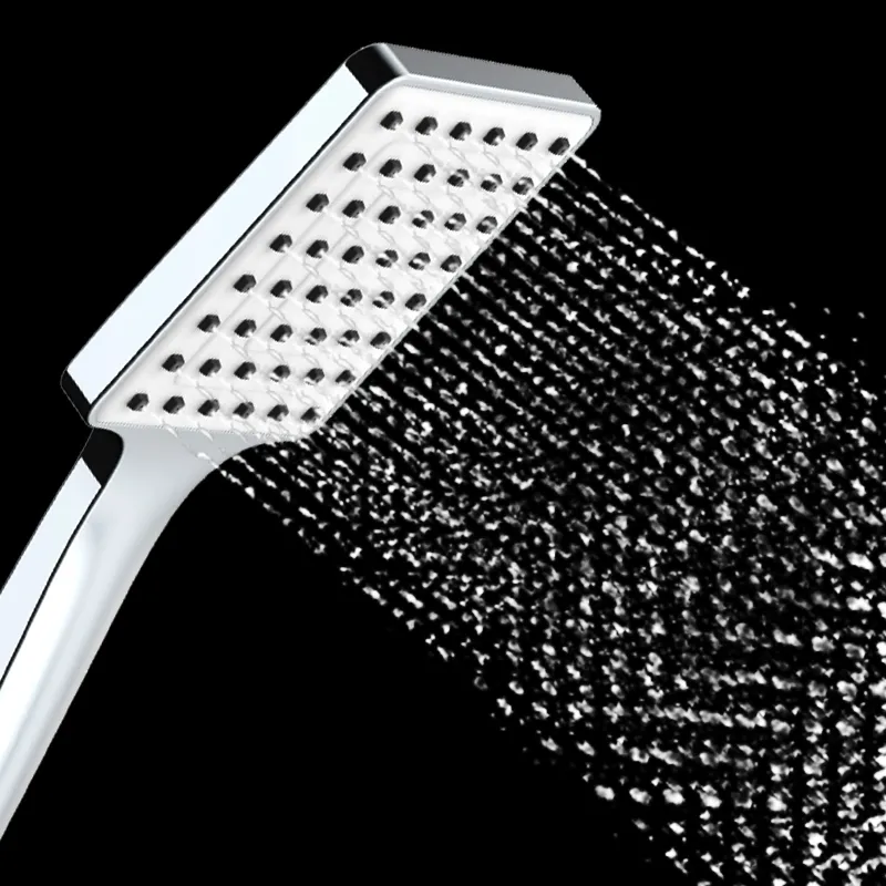 verchromter High-Flow-Regenbrausenkopf mit Handbrause