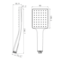 Multi function top handheld hand shower