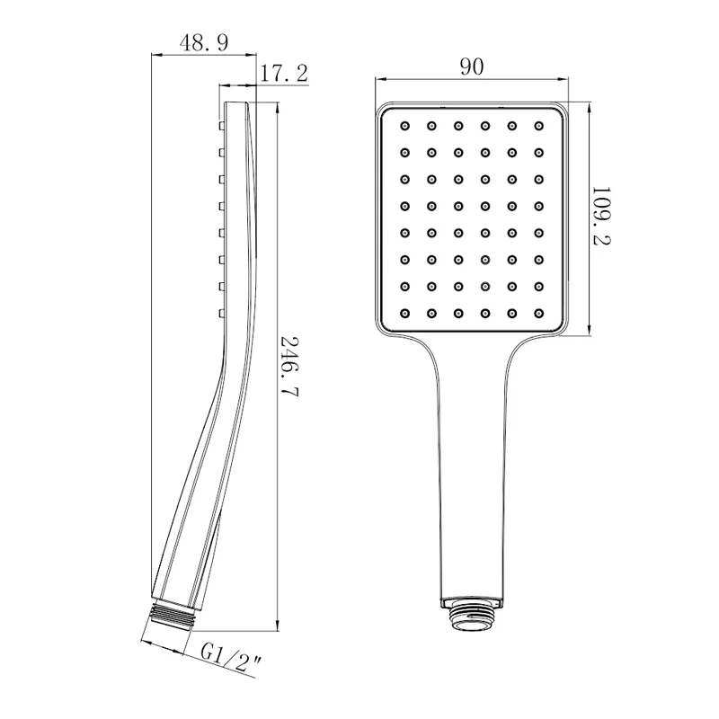 Multi function top handheld hand shower