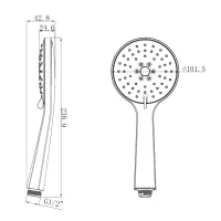 Doccia portatile regolabile per vasca da bagno