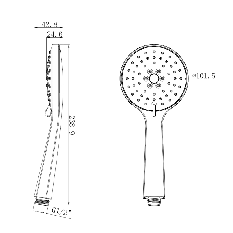 Powerful wc portable handheld shower head