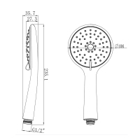 soffione doccia portatile con deviatore