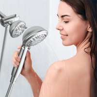 Soffione doccia a mano con interruttore on/off con pulsante pausa