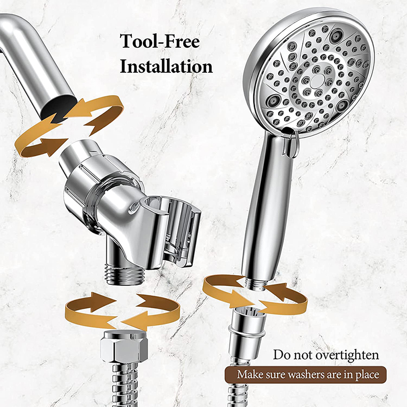 tubo flessibile per soffione doccia manuale con chiusura