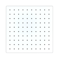 Square rainfall shower head
