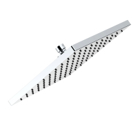 Square rainfall shower head