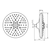 Soffioni doccia rotondi in plastica per spa