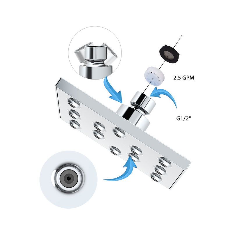 Supply shower head to increase water pressure Wholesale Factory SHOWERAIN