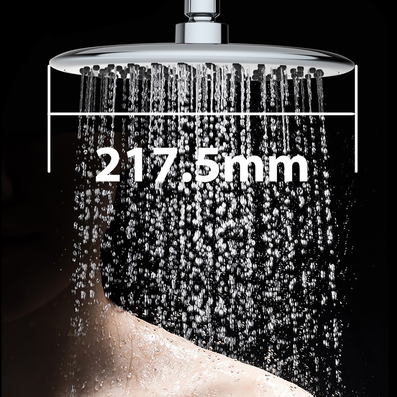 outdoor overhead shower head for low water pressure