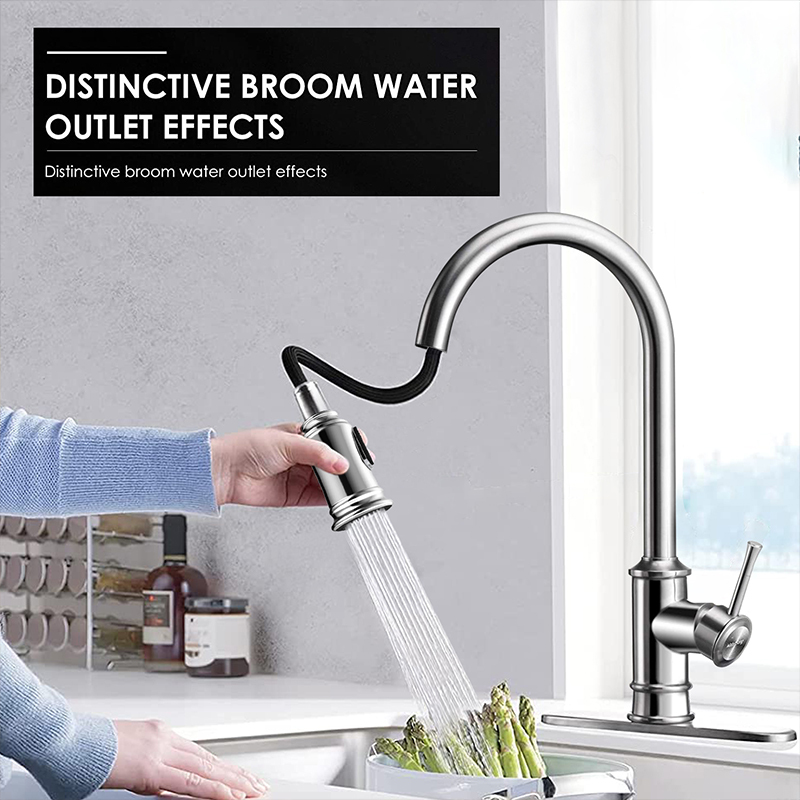 Modern pull down kitchen faucet taps