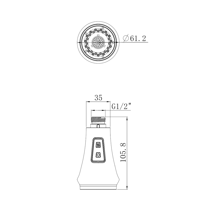 Püskürtücülü tencere doldurma mutfak musluğu
