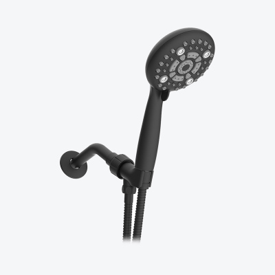 Luxury Black Waterfall Handheld Shower Head