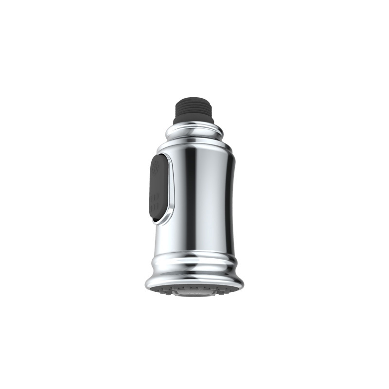 풀다운 스프레이어가 있는 크롬 주방 수도꼭지