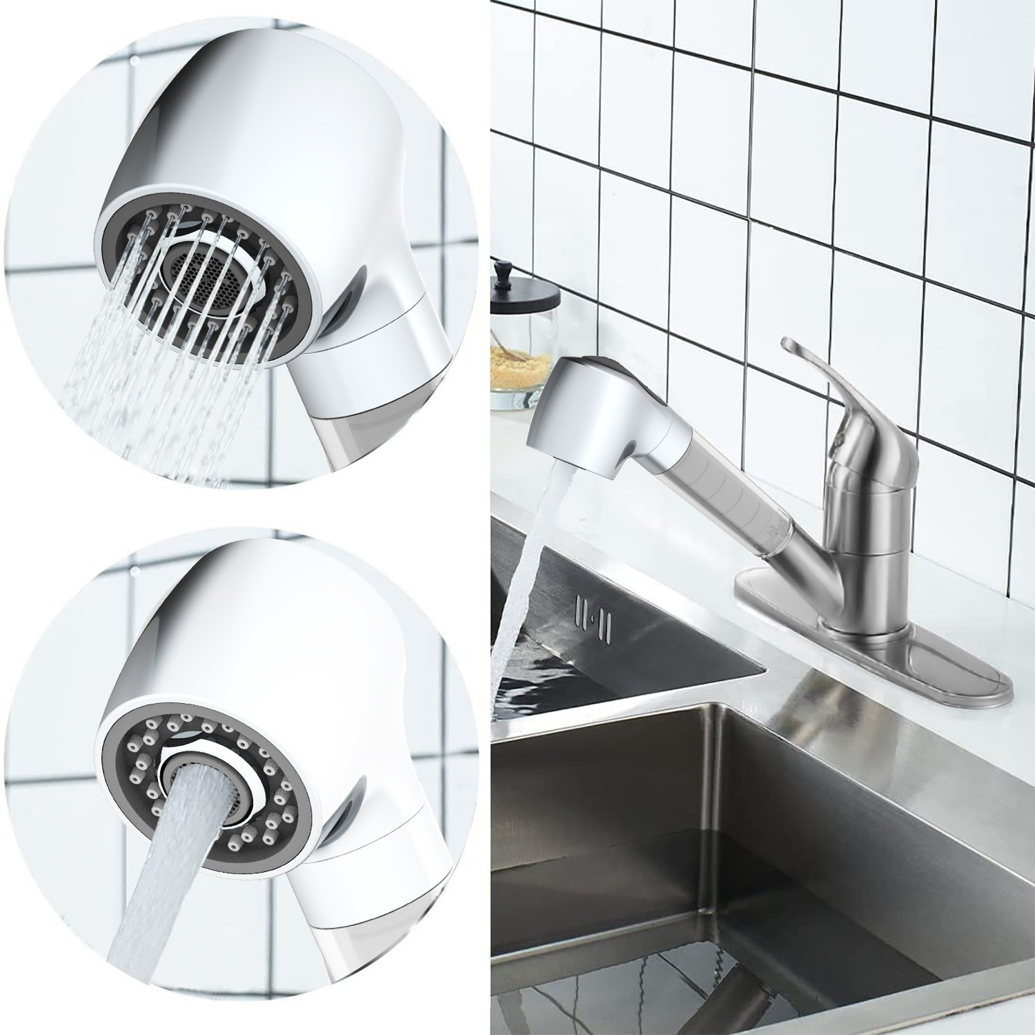 single hole kitchen faucet