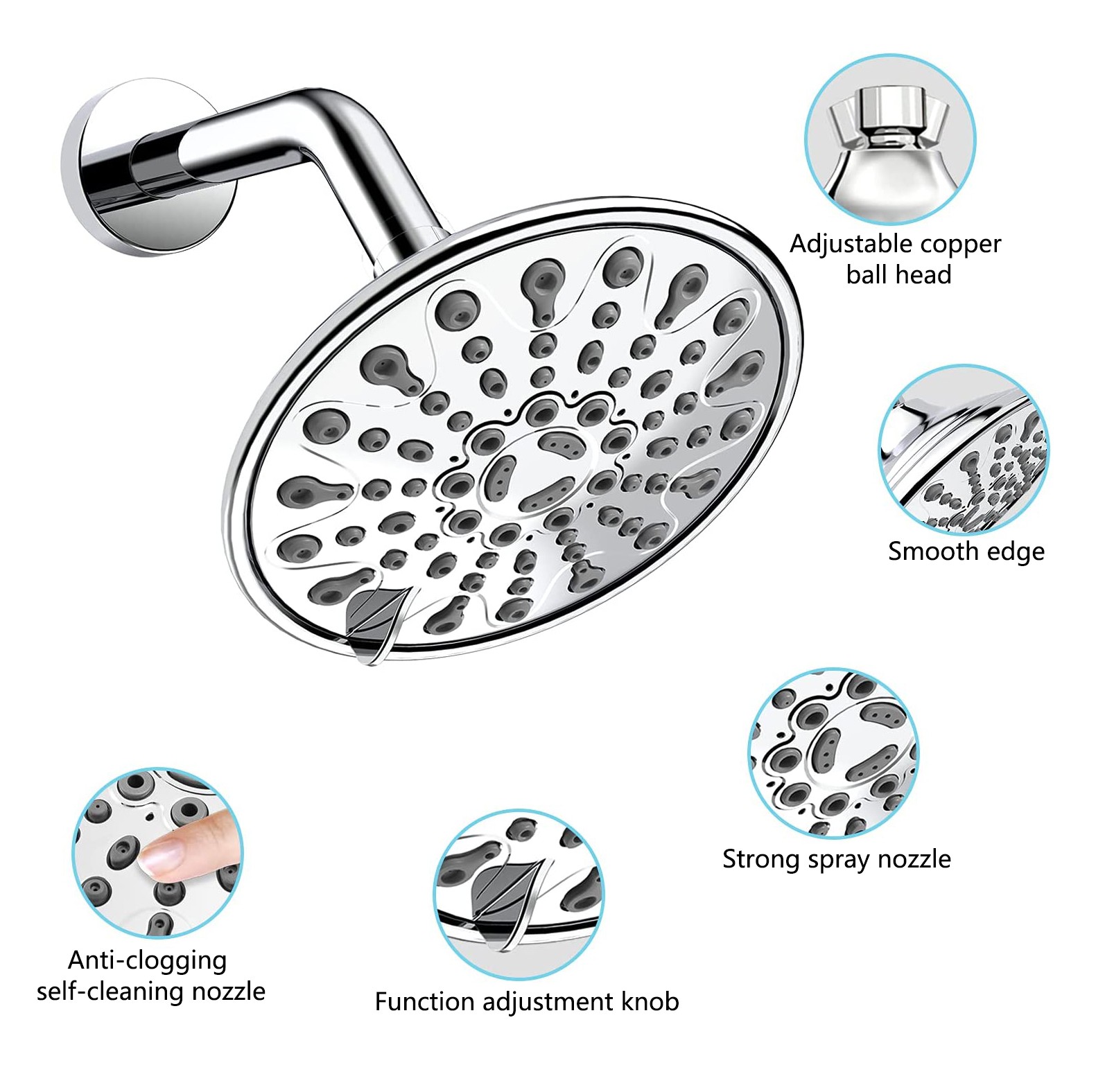 water pressure shower head
