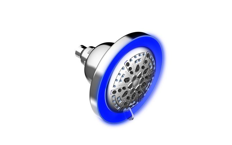 Supply led color changing rain shower head with filter Wholesale