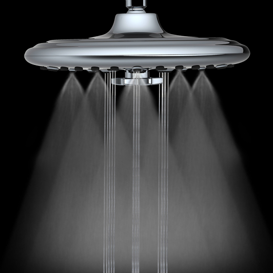 Discover the features of spa plastic round shower heads