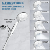 Multi-functional portable handheld powerful showerhead