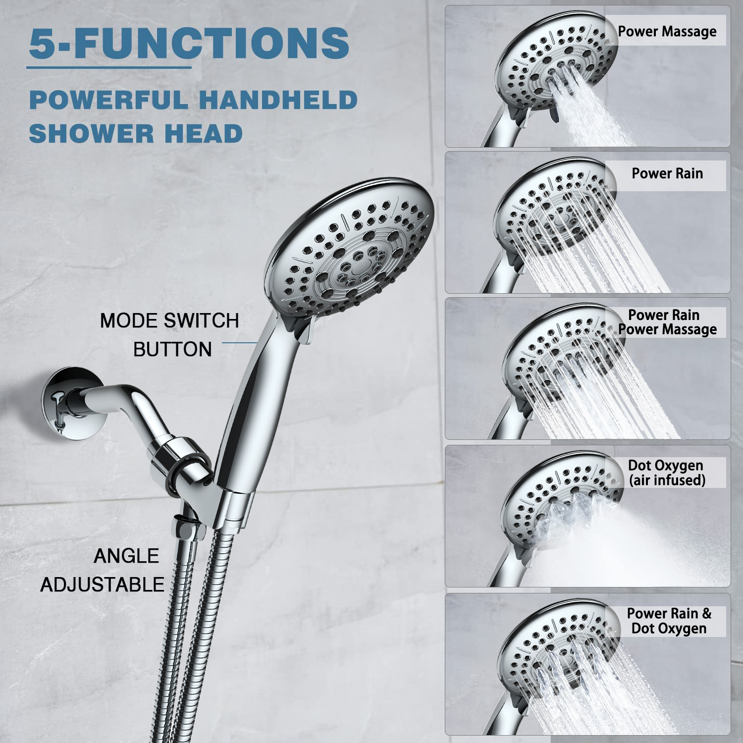 handheld shower head for bathtub